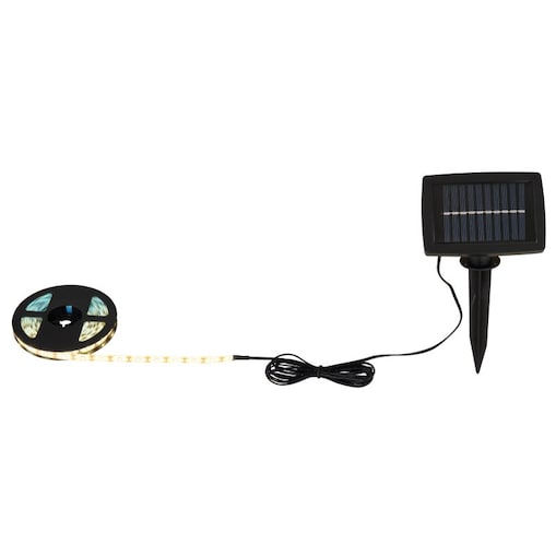 Taśma solarna LED Globo 33692 3m 180x0,2W 3000K IP44 czarna do ogrodu