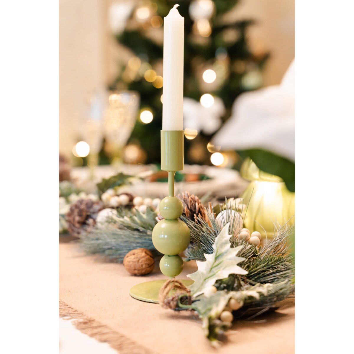 Świecznik metalowy Akesha, 2 sztuki