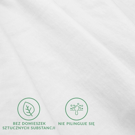 Prześcieradło z bawełny jersey z elastanem z gumką 90x200 kolor biały
