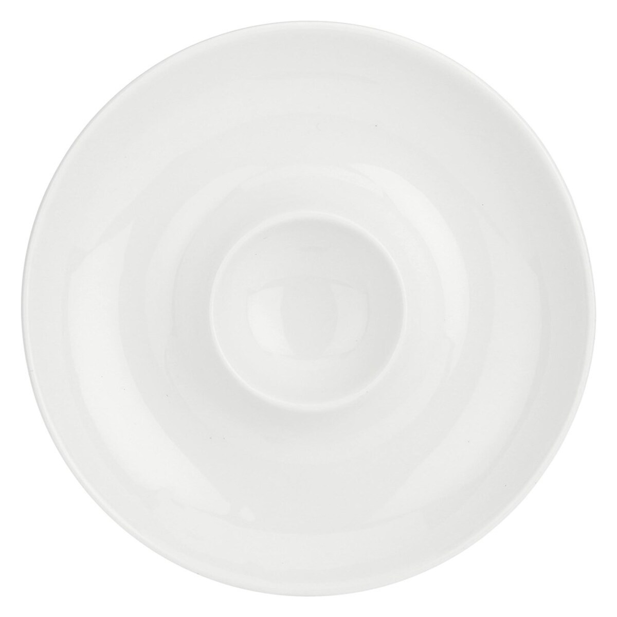 Zestaw 6 talerzyków do jajek Uova - Biały, 12 cm