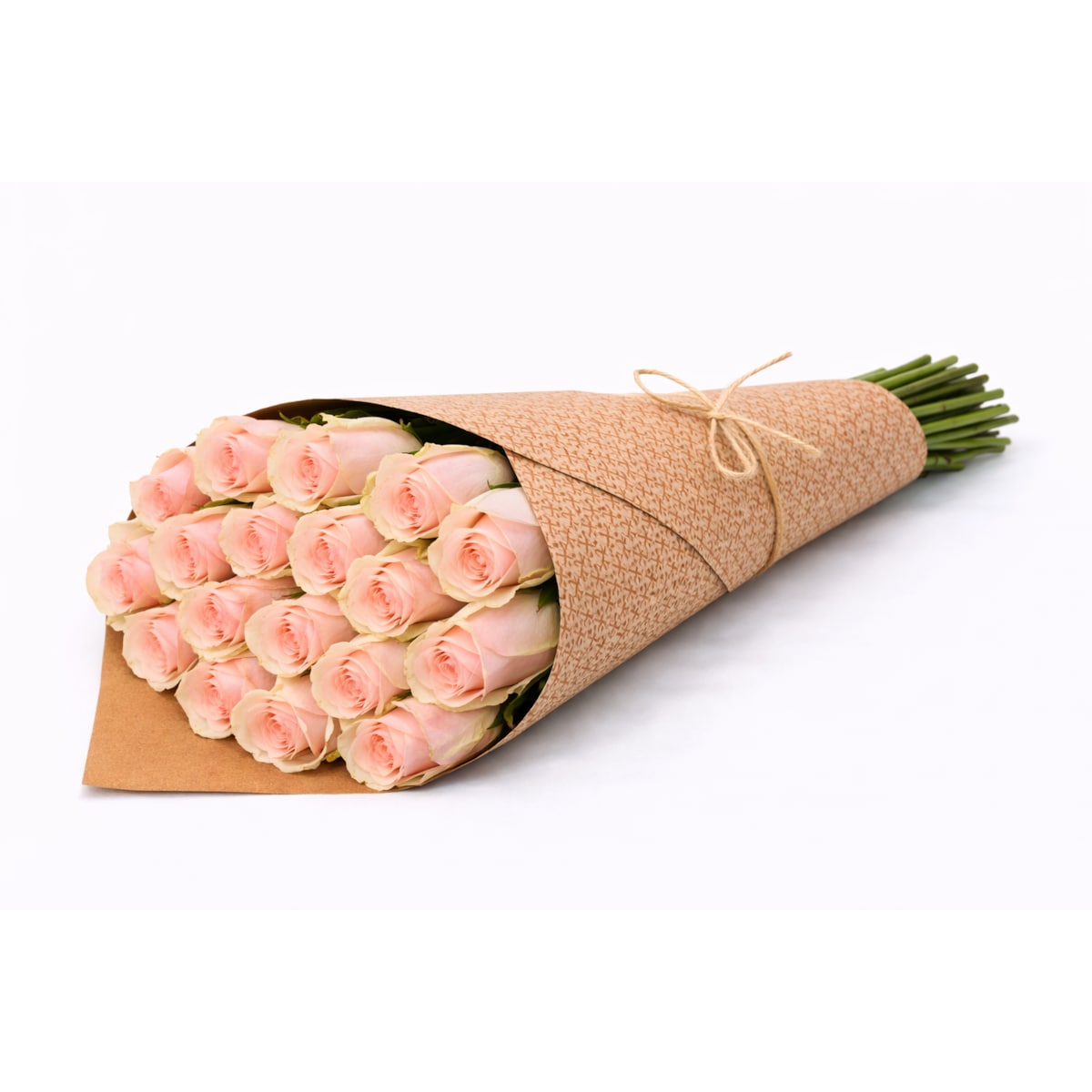 Bukiet róż Pink Mondial FR – 25 sztuk, wysokość 40-45 cm (Ekwador)