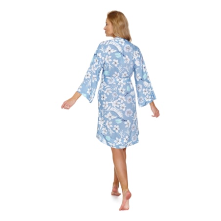 Doctor Nap Niebieski szlafrok damski - XL