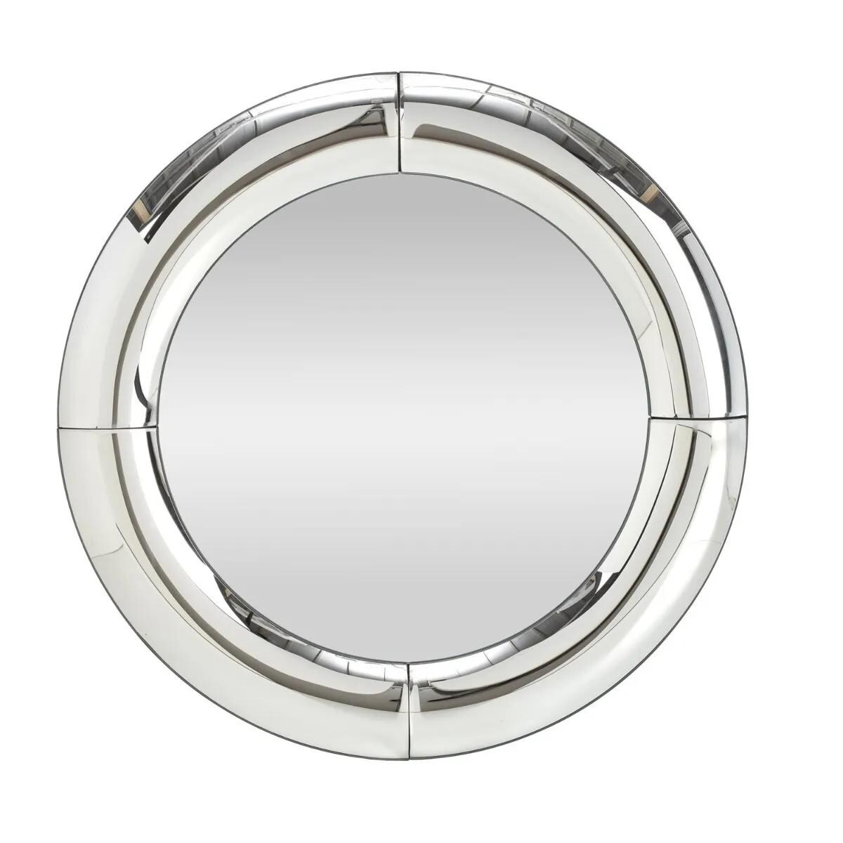 Lustro dekoracyjne MOON 80x80cm srebrne