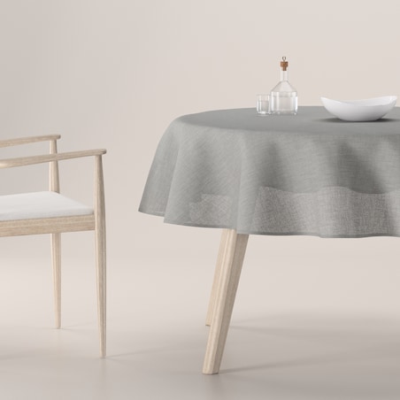 Obrus okrągły 160 x 160 cm szary