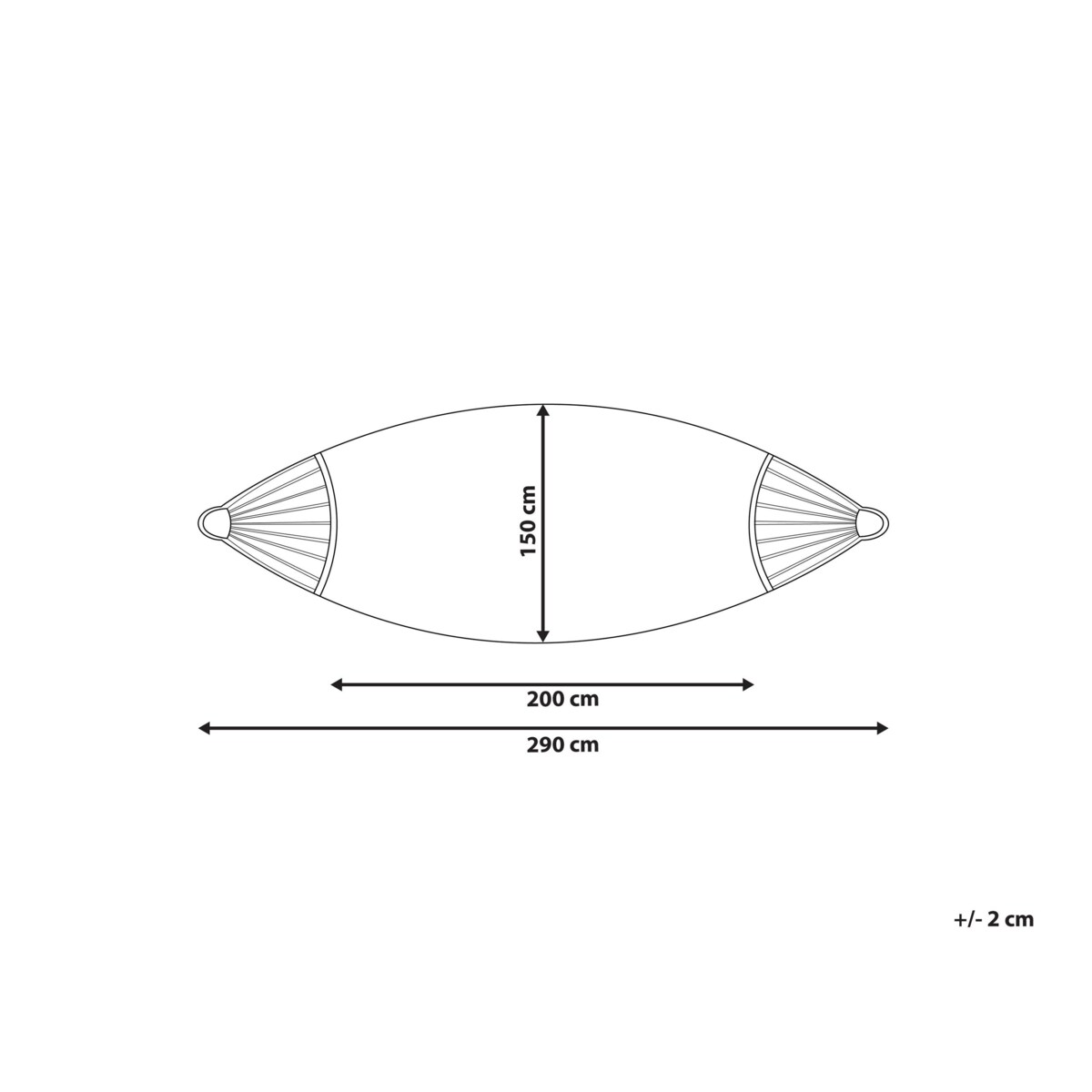 Hamak VERCELLI Bawełna Błękitny