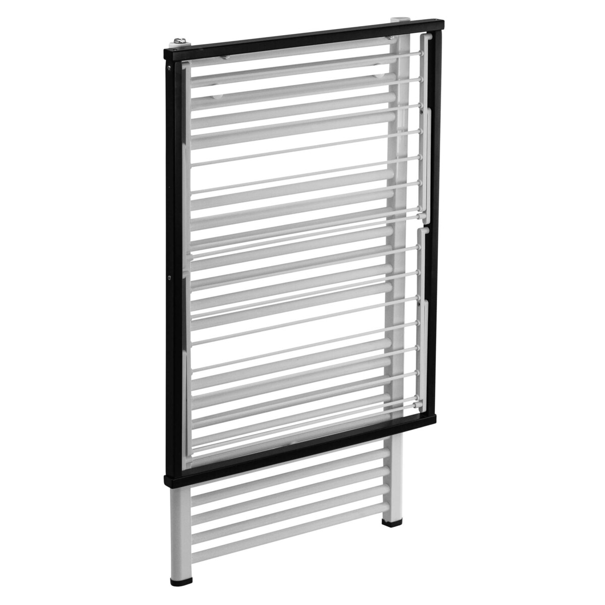 ARREDAMENTI KLAUS Suszarka na pranie na kaloryfer - 89 x 68 cm, Czarny