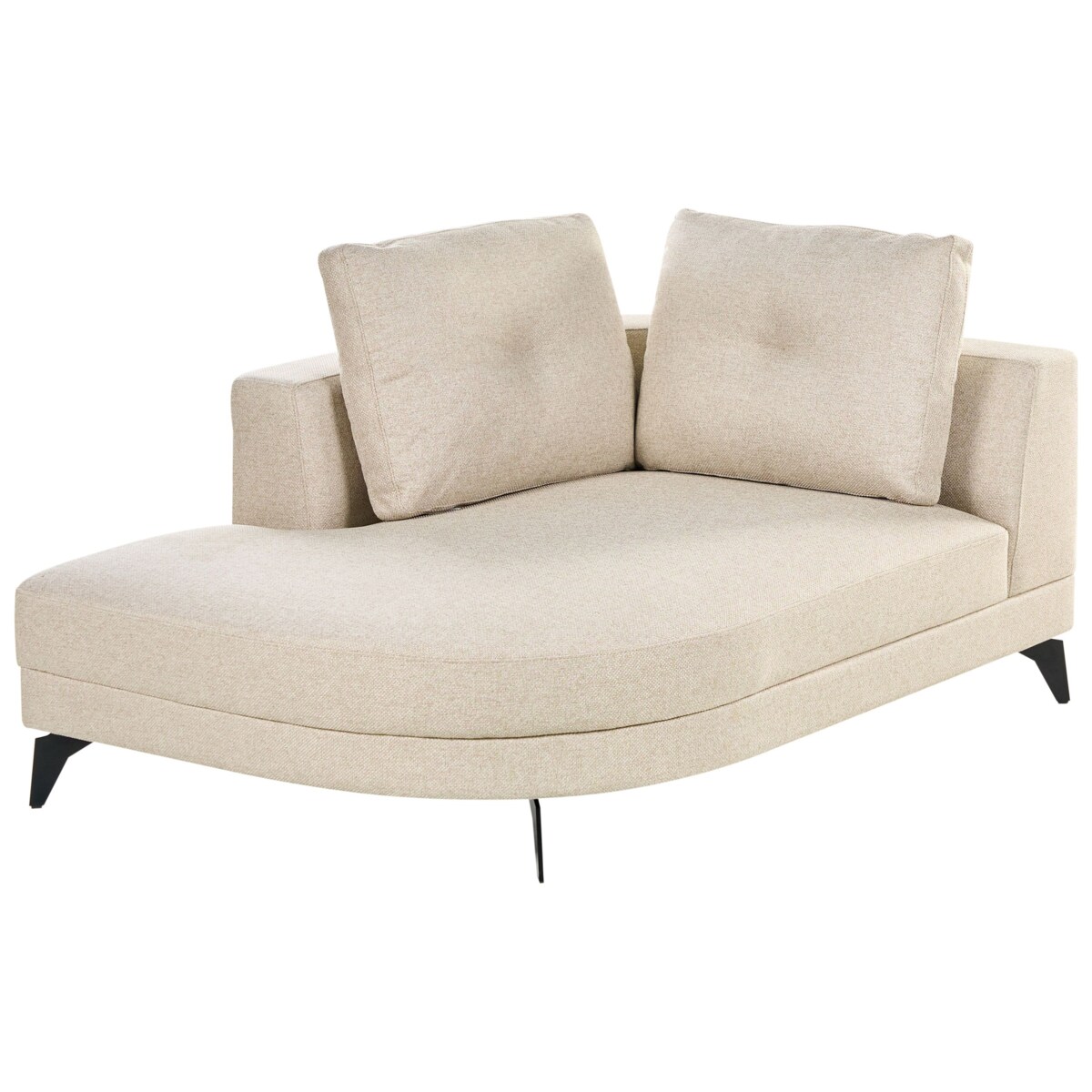 Szezlong MARUM Len syntetyczny Jasnobeżowy