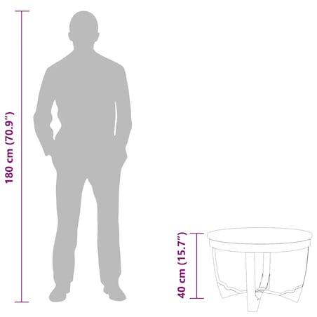 vidaXL Stolik kawowy, surowe drewno mango, 60x40 cm