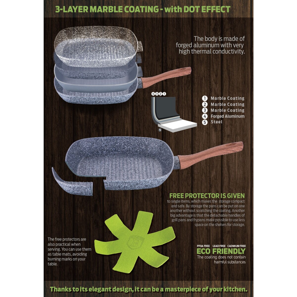 Patelnia grillowa BERLINGER HAUS Forest Line 28cm