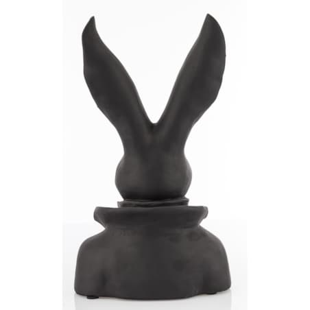 Figurka -popiersie królika 35x20x13 cm TORACE czarny