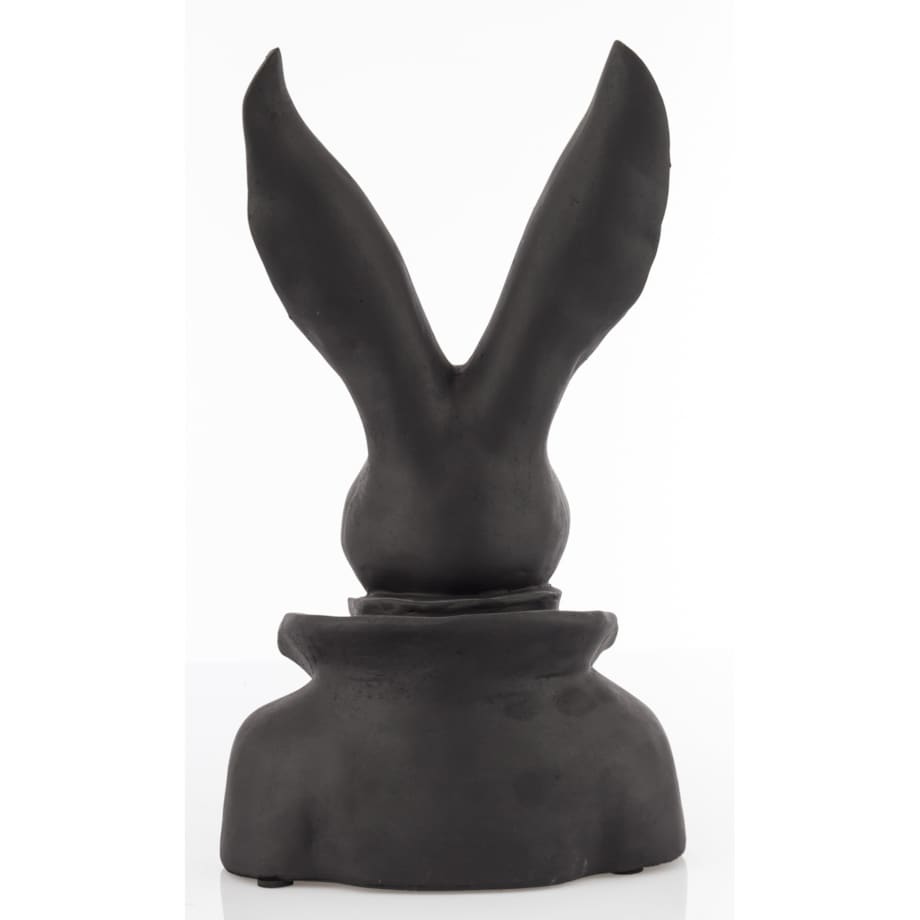 Figurka -popiersie królika 35x20x13 cm TORACE czarny
