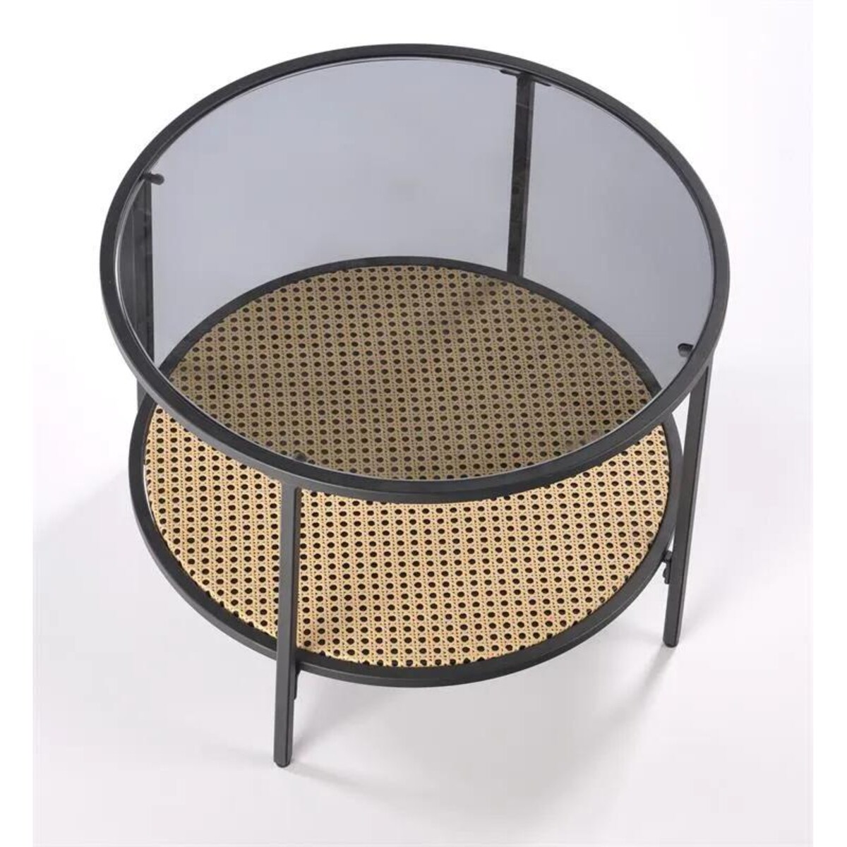 Stolik kawowy DAKOTA 60x60 dymiona/naturalna