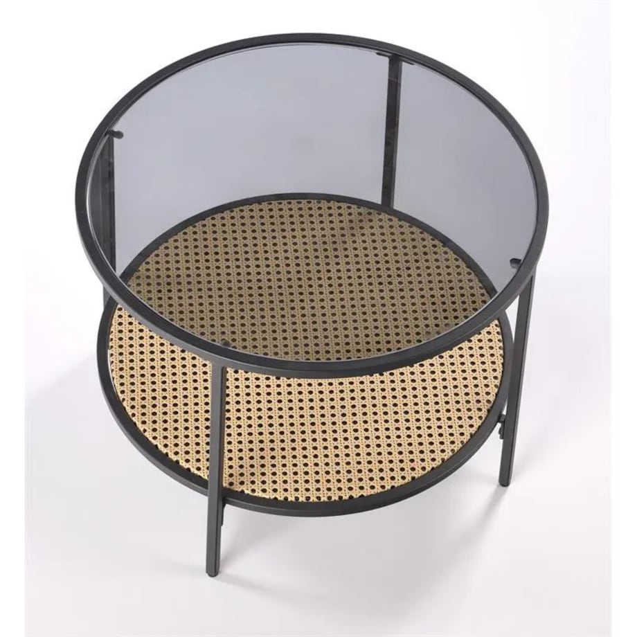 Stolik kawowy DAKOTA 60x60 dymiona/naturalna