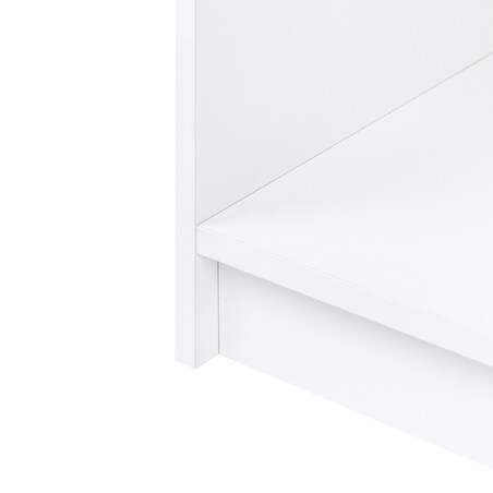 Regał na książki 3 półki ZEHNA 117 cm Biały