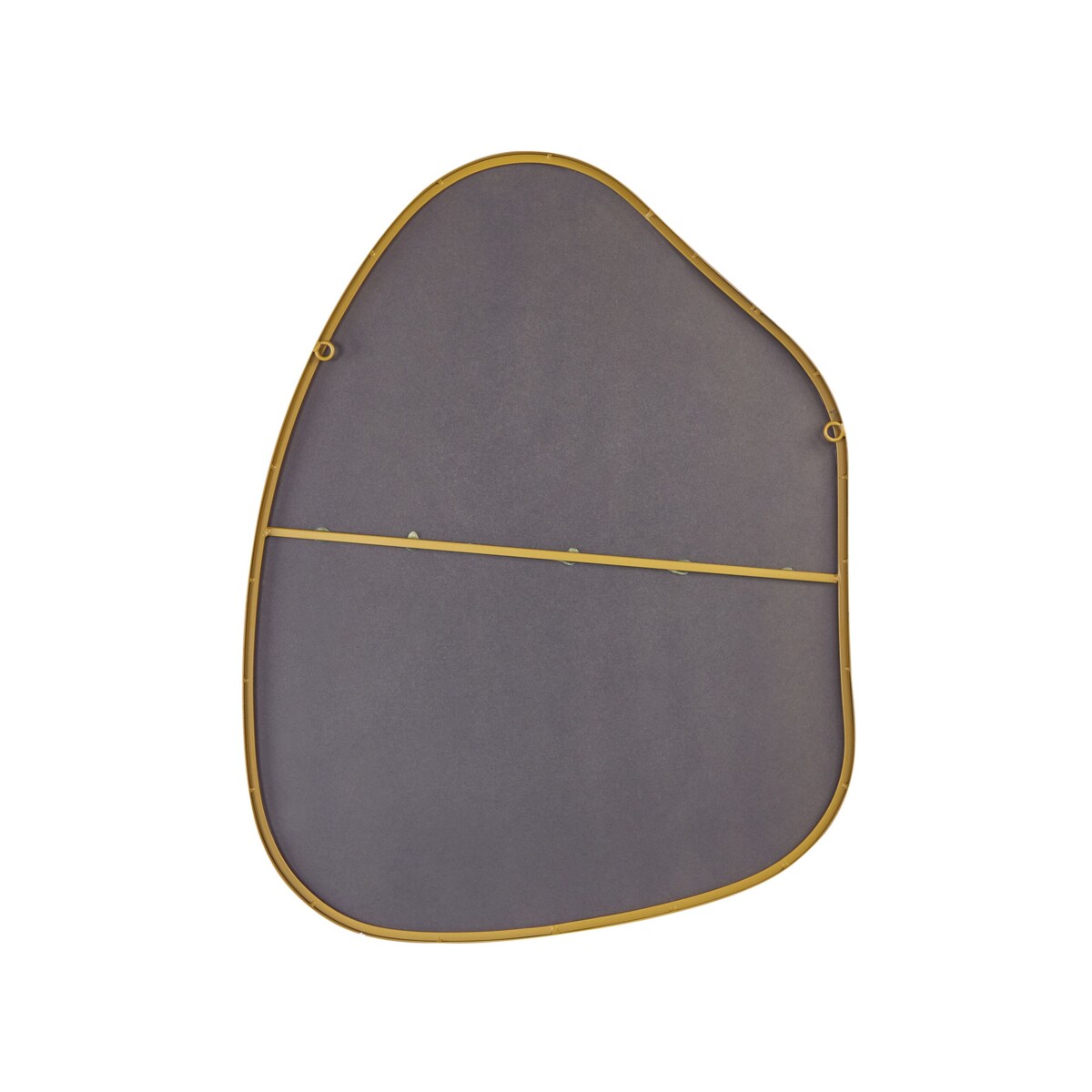 Lustro ścienne PUTEAUX 70 cm 92 cm Metal Złoty