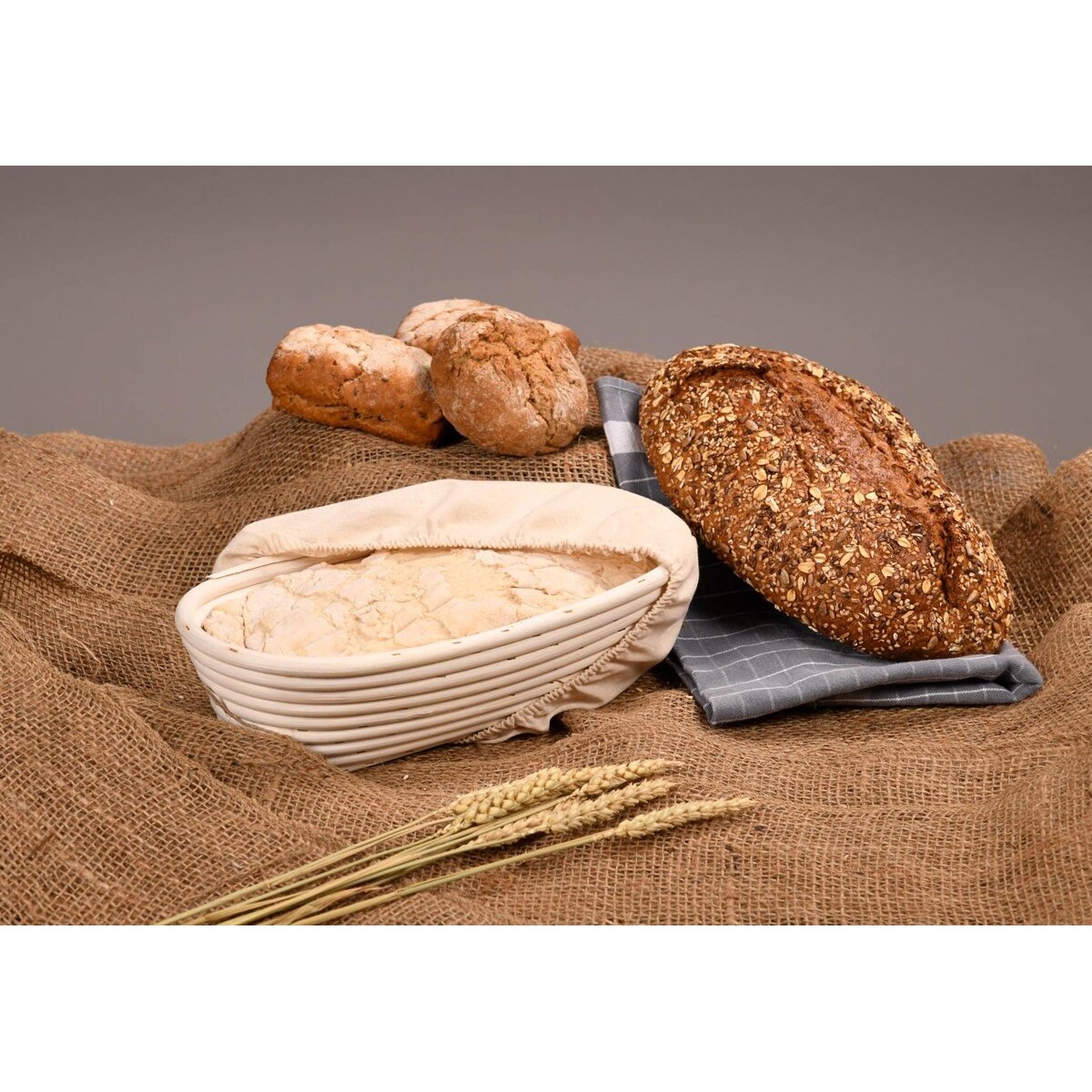 Koszyk do wyrastania chleba, owalny 28 x 15 cm, Kesper