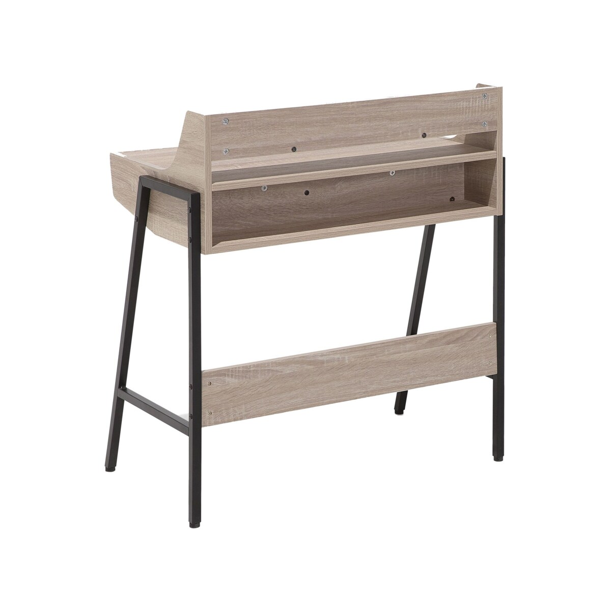 Biurko z szufladami i półką 73 x 48 cm jasne drewno BROXTON