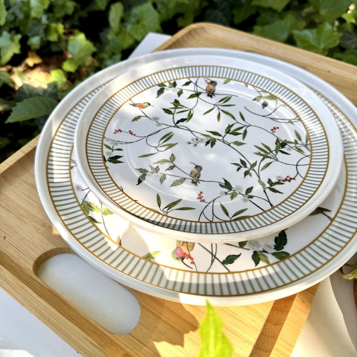 VILLA ITALIA Serwis obiadowy porcelanowy na 6 osób NORIKO WHITE