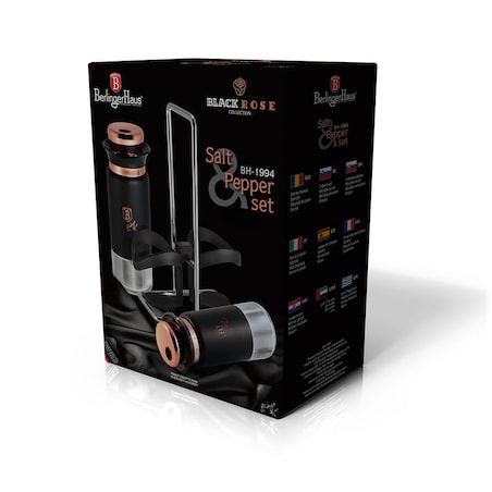 Solniczka i Pieprzniczka Zestaw Black Rose BerlingerHaus BH-1994