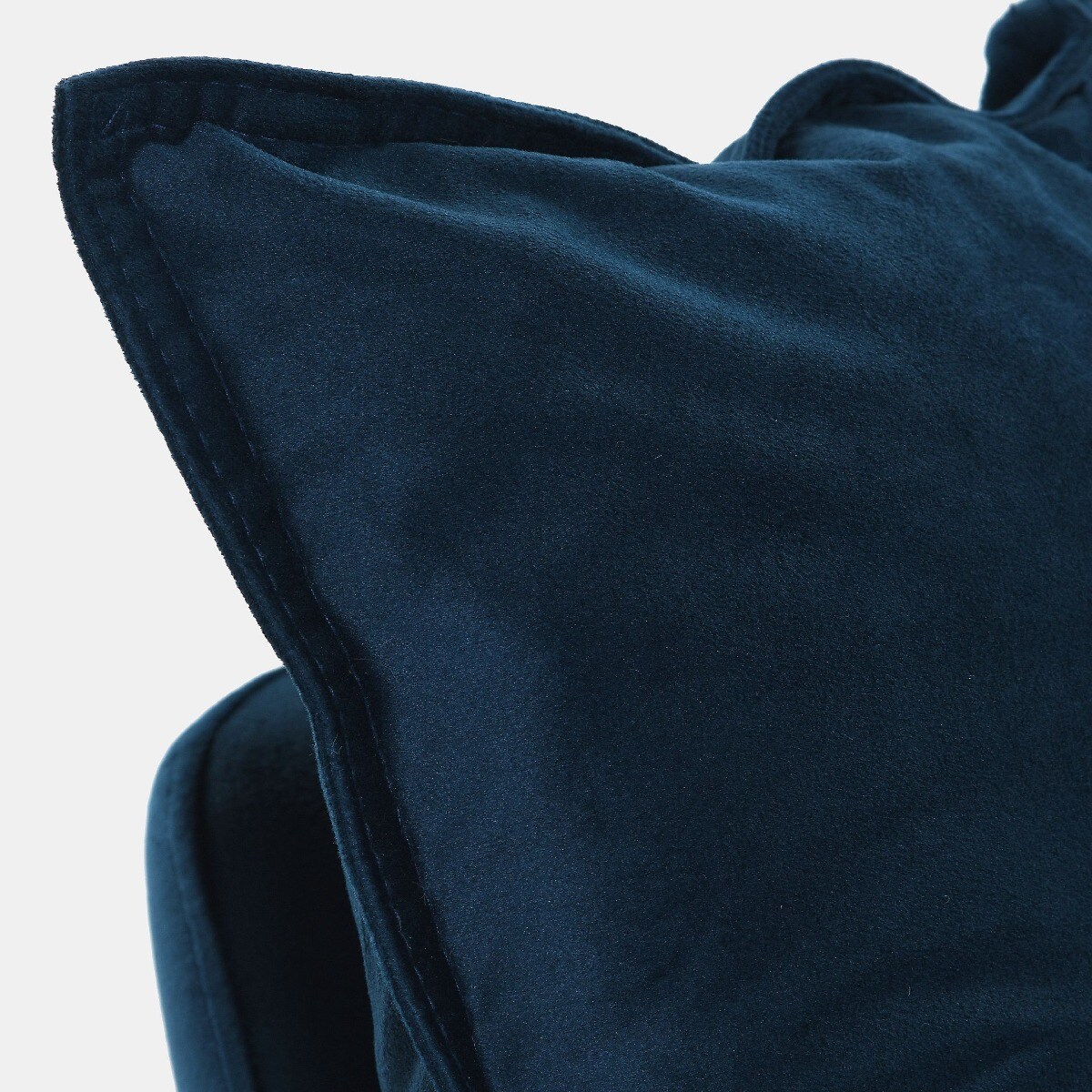 Fotel bujany Lieslie granatowy welur 90x102x85 cm Miloo Home