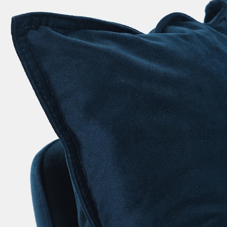 Fotel bujany Lieslie granatowy welur 90x102x85 cm Miloo Home