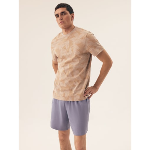 Piżama South 42599 -02X Beżowo-Niebieski, XL