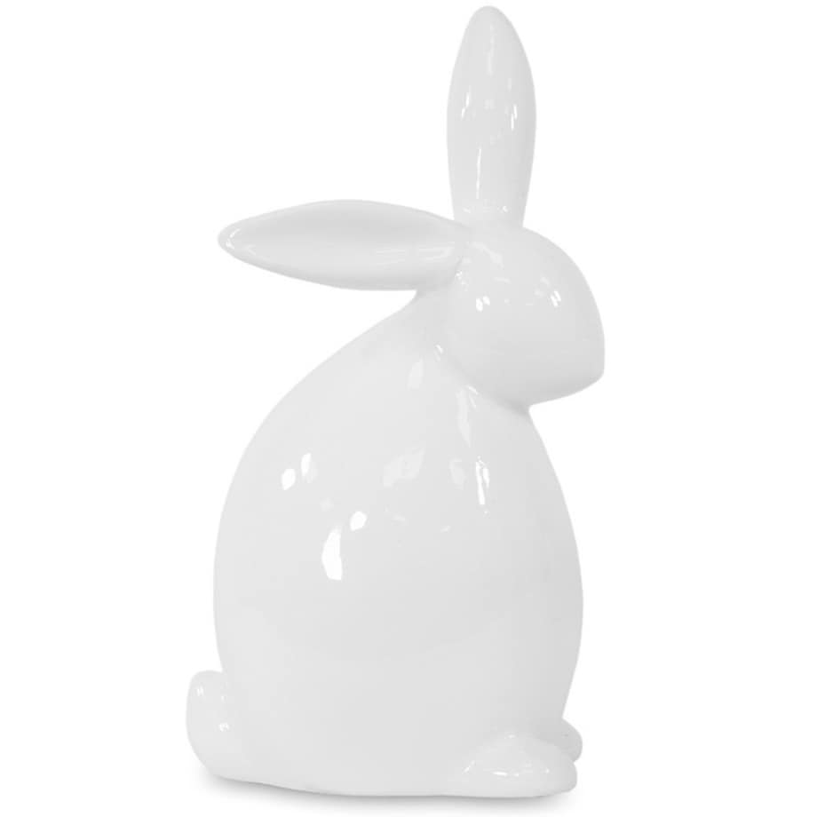 Figurka - biały królik 20x11,5x8 cm TUPTEK