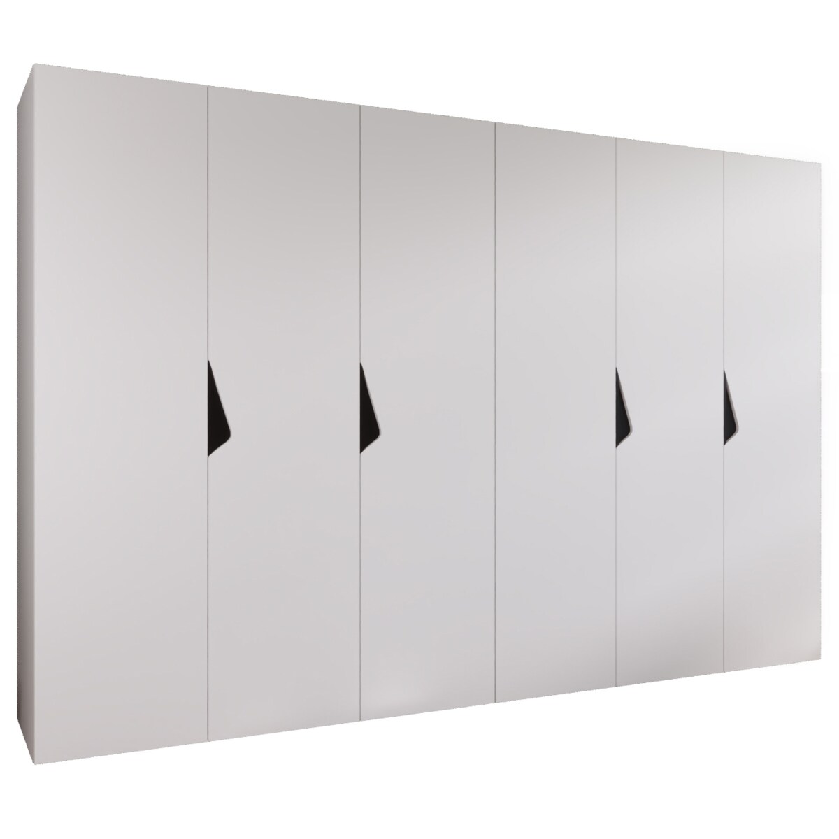 Szafa uchylna Sandi 1 300 (2X150) wys 202 cm Biały + u Czarny