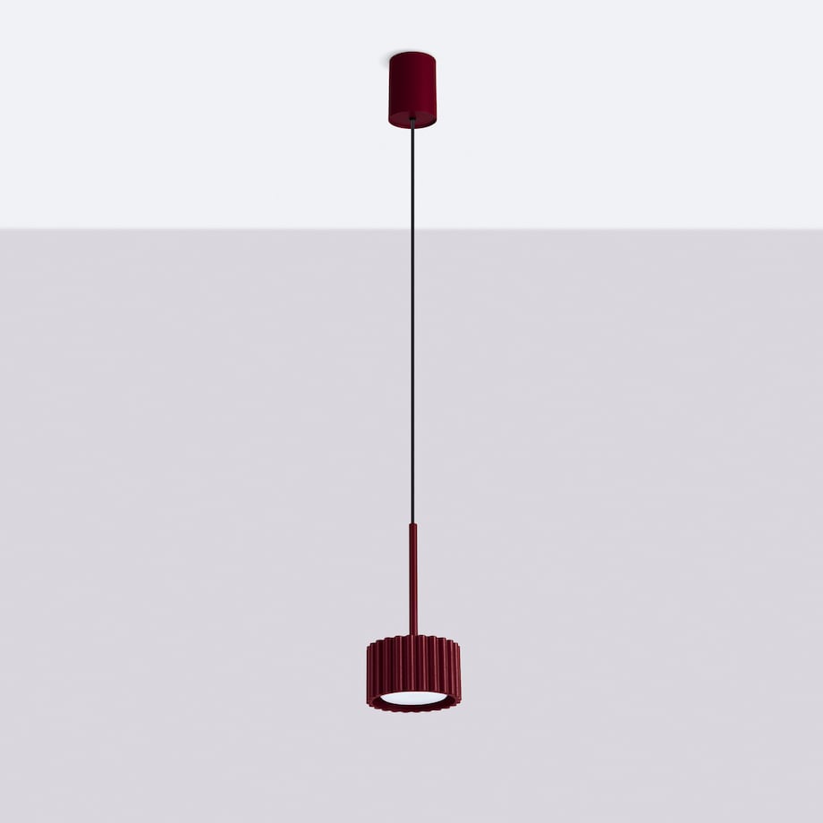 Lampa wisząca AURA 1 burgund Gx53