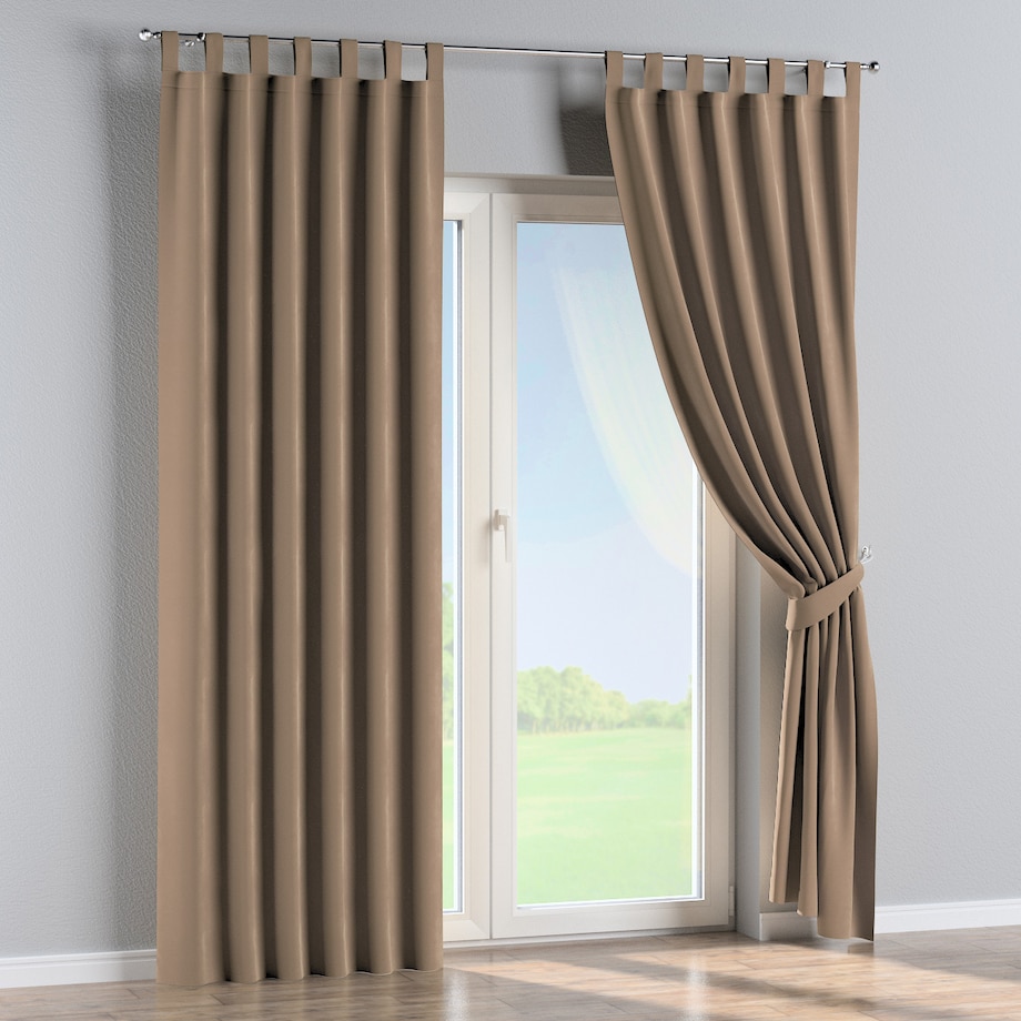 Zasłona na szelkach 1 szt. 130x245 beżowy