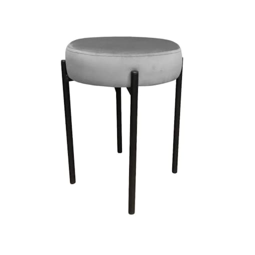 Taboret TORIN MG VELVET szary
