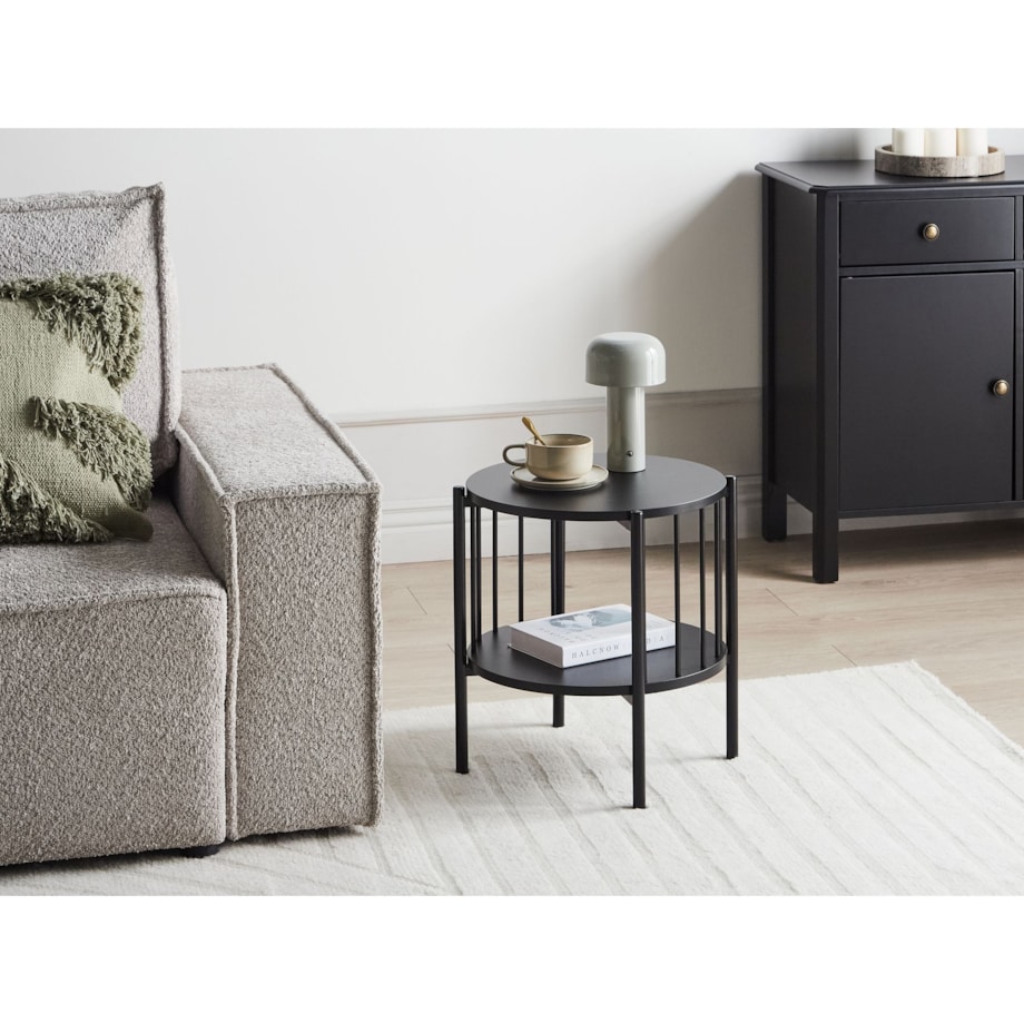 Stolik pomocniczy czarny OREANA