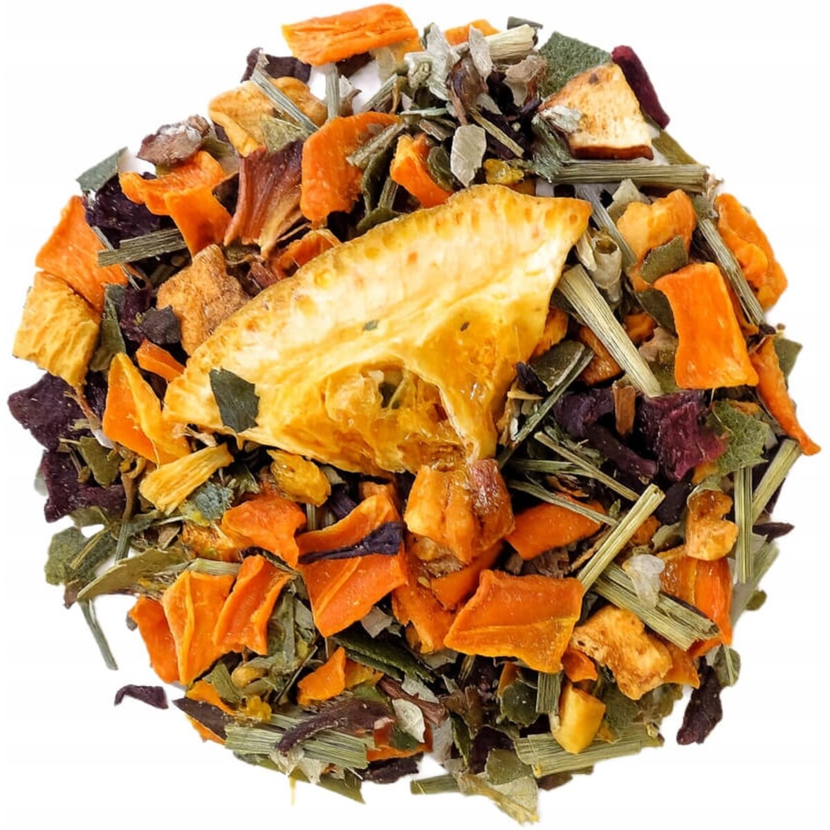 Herbata ziołowa cytrusowa CITRUS BALANCE liście eukaliptusa burak 130g - herbata liściasta sypana mieszanka napar susz