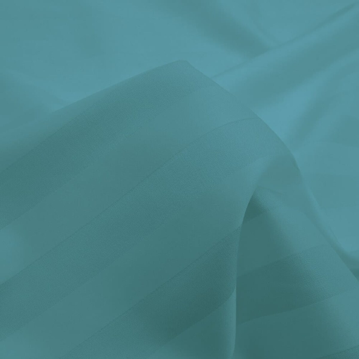 Pościel bambusowa satyna bawełniana 180x200 Bamboo paski, turkusowa