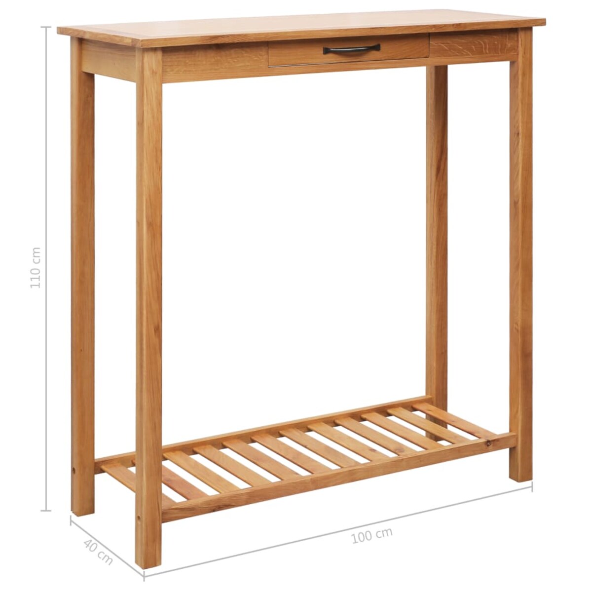 vidaXL 3-częściowy zestaw mebli barowych, lite drewno dębowe