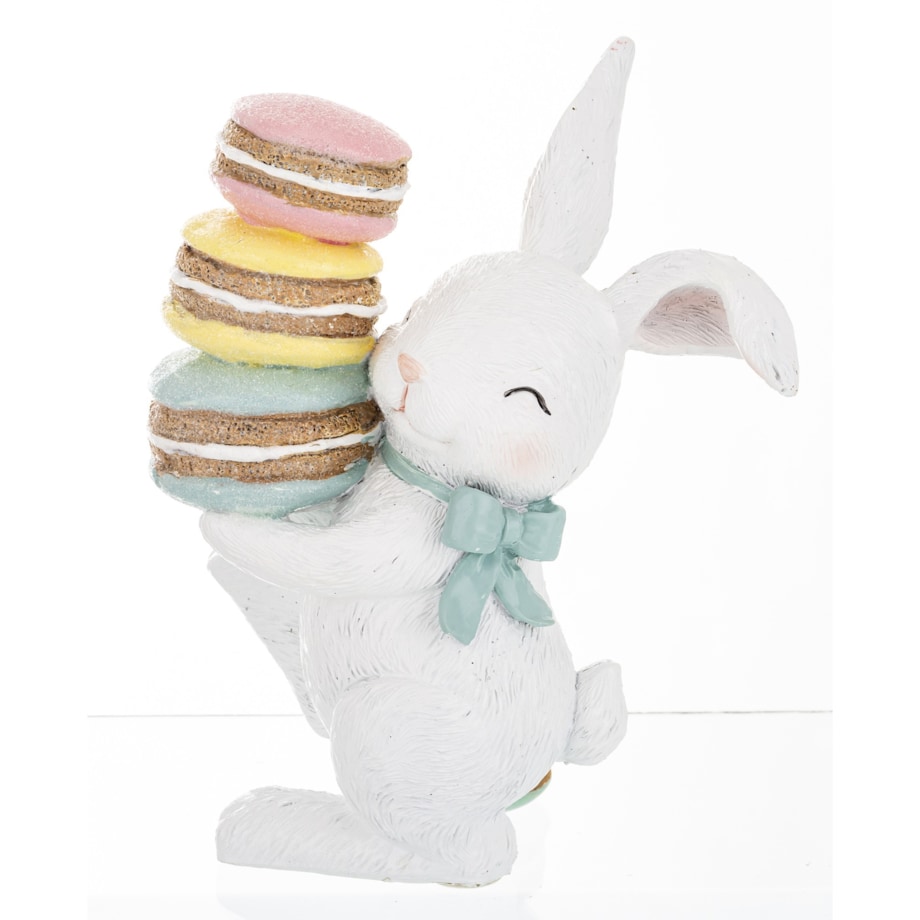 Dekoracja - królik BUNNY z ciasteczkami 16,5x7,5x11 cm