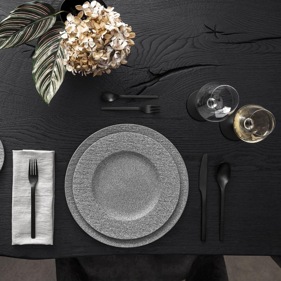 Zestaw sztućców czarny Manufacture Rock, 20 el, Villeroy & Boch