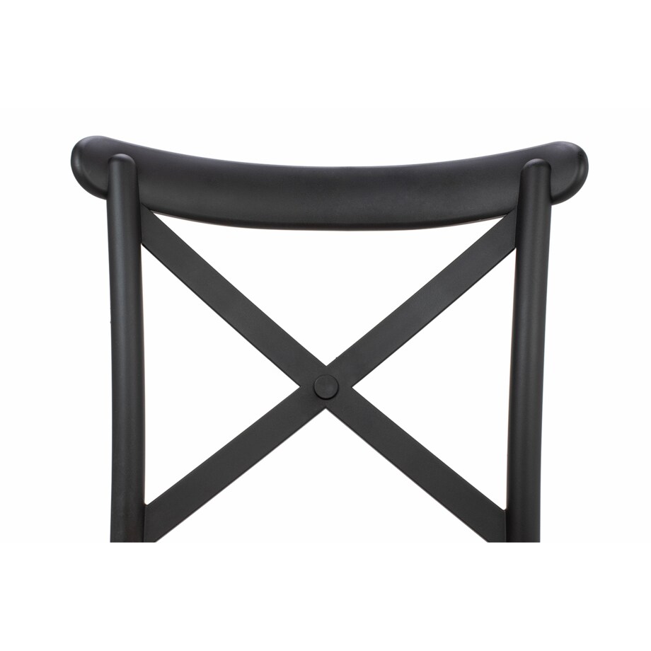 Krzesło kuchenne COUNTRY z ergonomicznym oparciem czarne