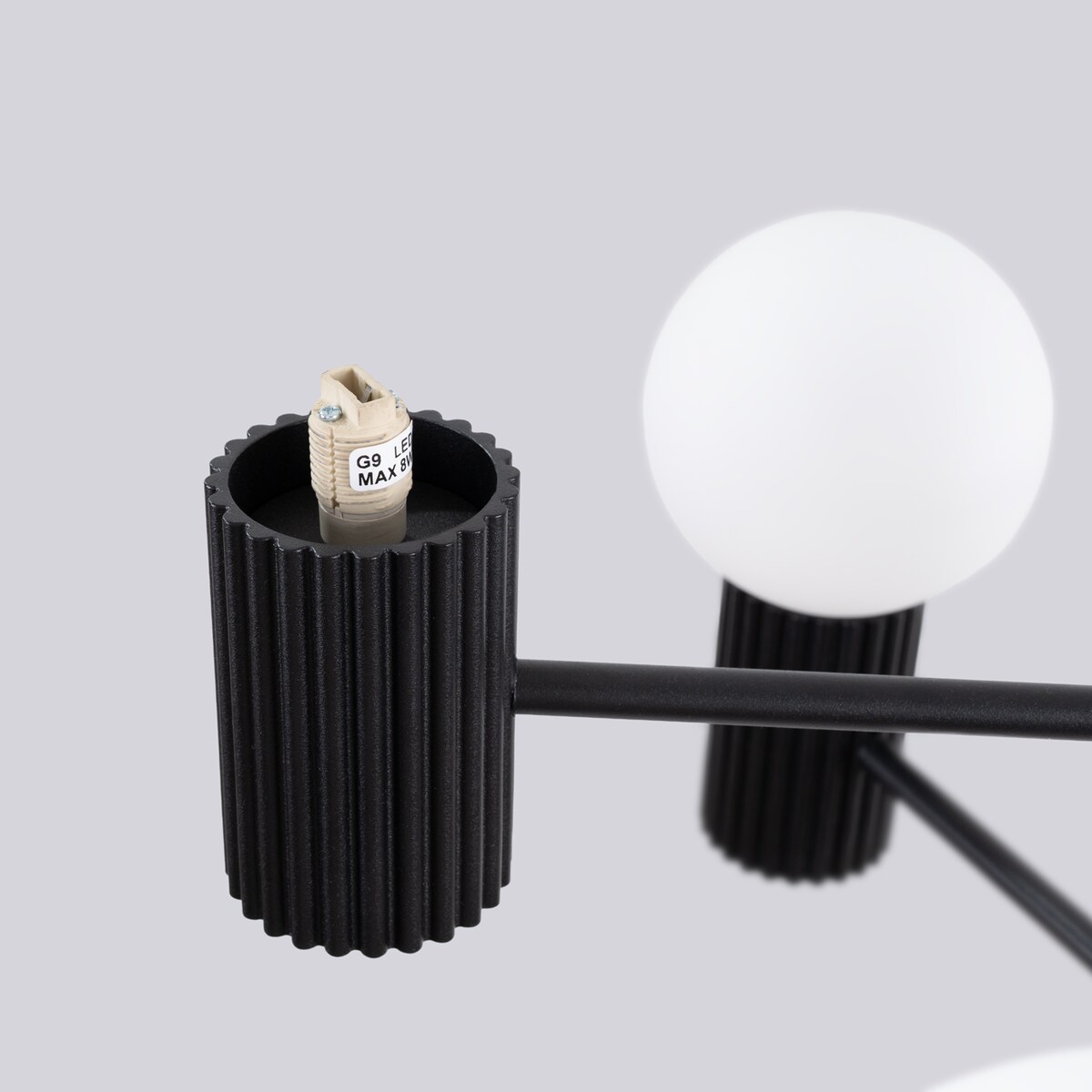 Żyrandol HALO 6 czarny