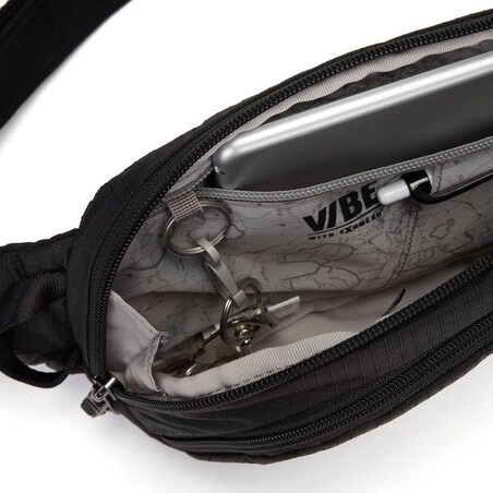 Saszetka plecak antykradzieżowy Pacsafe Vibe 150 - czarny
