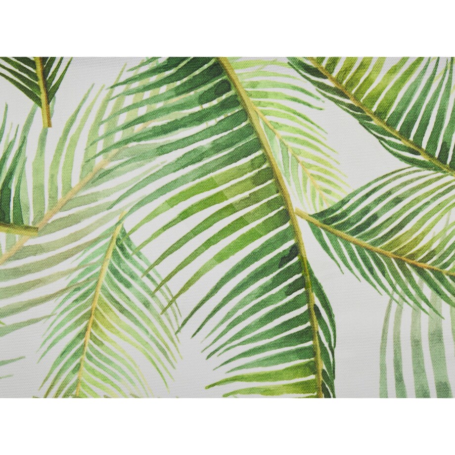 Zestaw 2 tkanin leżakowych wzór w liście palmowe zielony ANZIO / AVELLINO