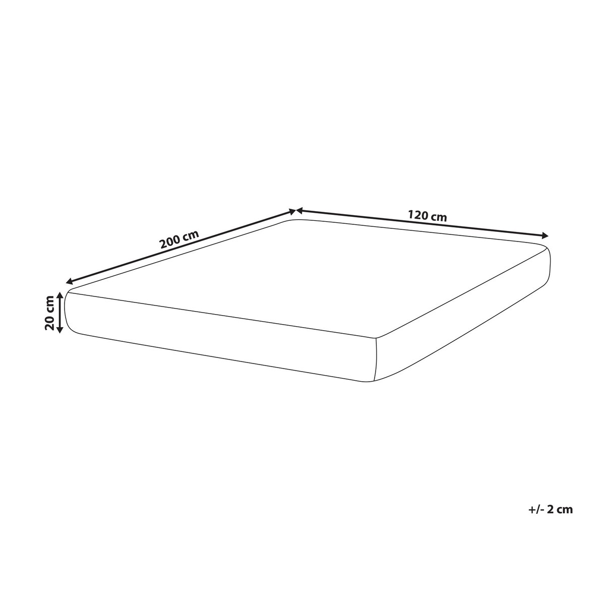 Materac kieszeniowy z pianką termoelastyczną SILENT HYBRID 7 PLUS H2/3 średnio twardy 120 x 200 cm