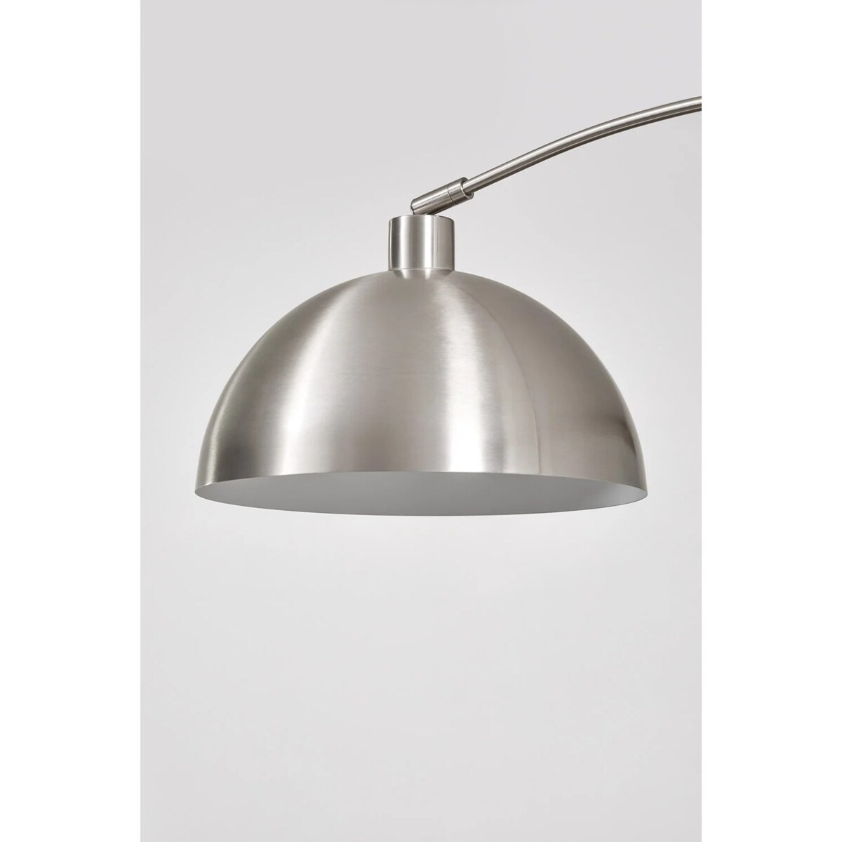 Lampa podłogowa srebrna z marmurem Delola