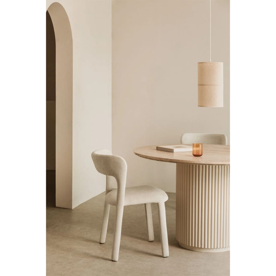 Krzesło do jadalni tapicerowane Brussels kremowe