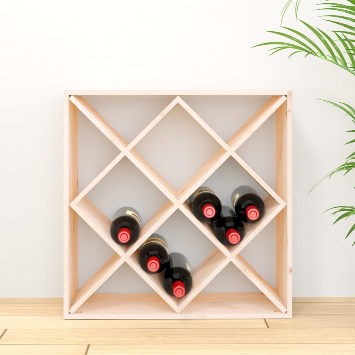 vidaXL Szafka na wino, 62x25x62 cm, lite drewno sosnowe