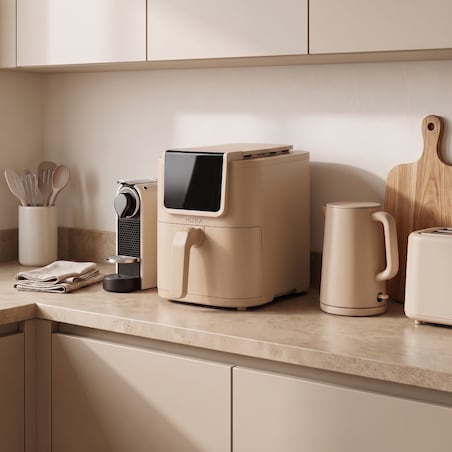 Frytkownica beztłuszczowa Air Fryer 5 L 1500 W HU.KA CrunchUp - Dune Sand
