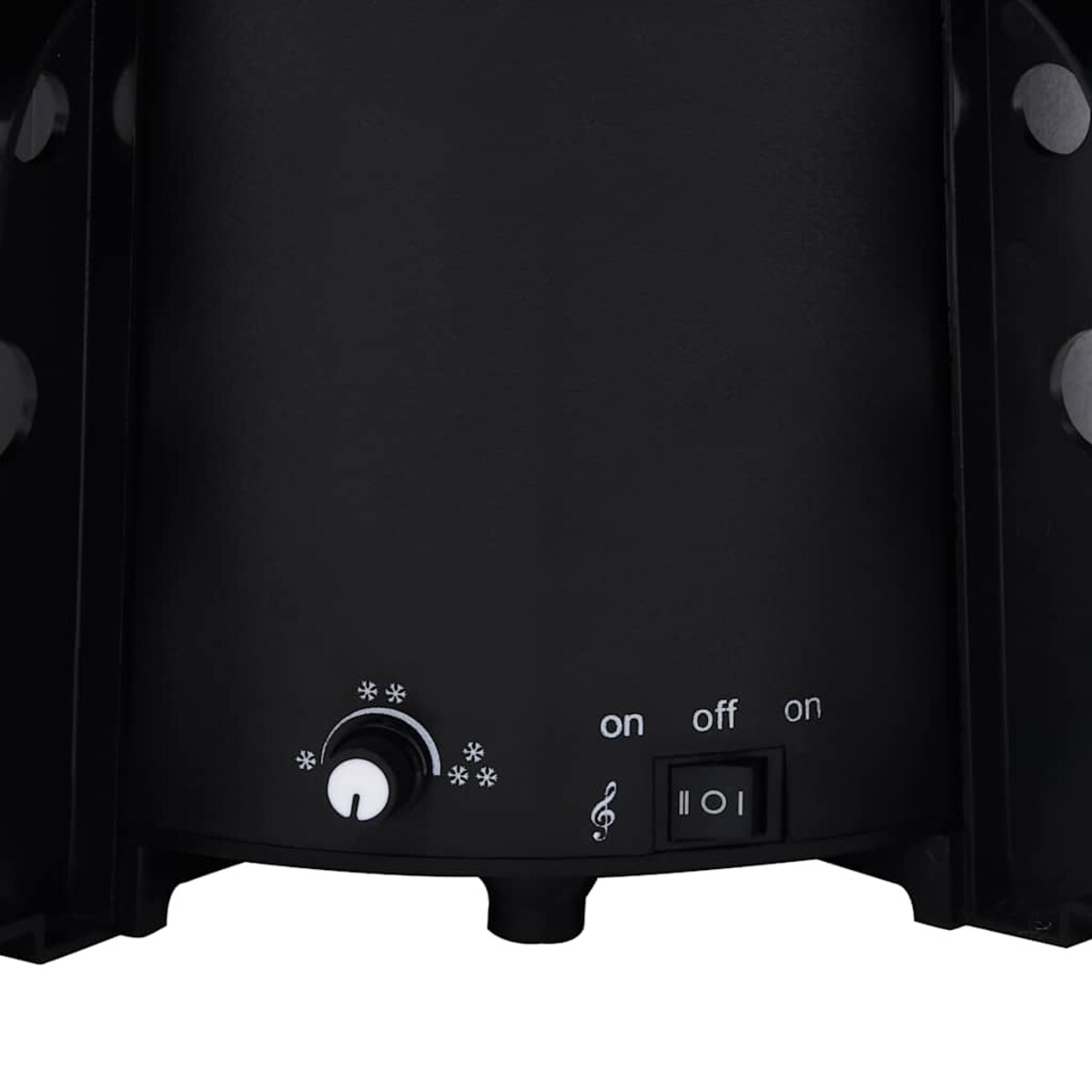 vidaXL Choinka sypiąca śniegiem, podstawa parasolowa, czarna, 190 cm