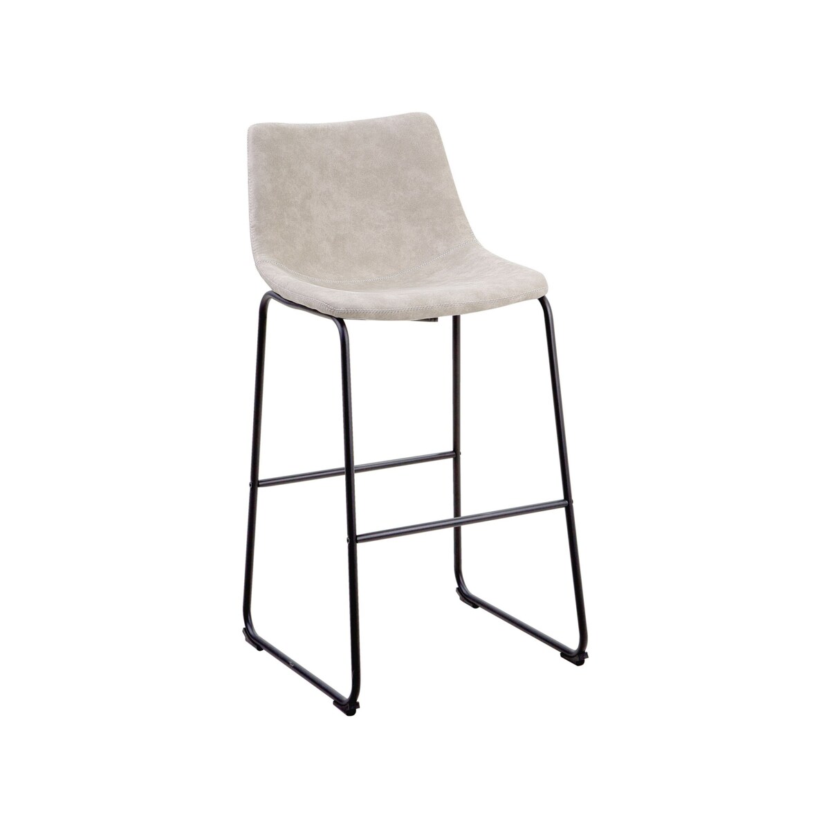 Zestaw 2 krzeseł barowych beżowy FRANKS