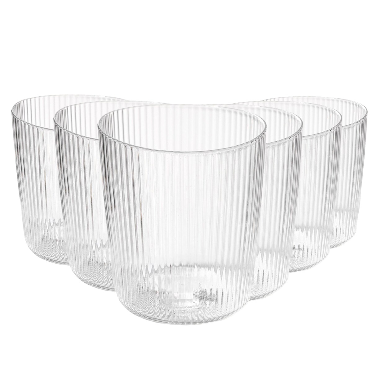 Habitat Tosca średnie szklanki ryflowane 6 szt