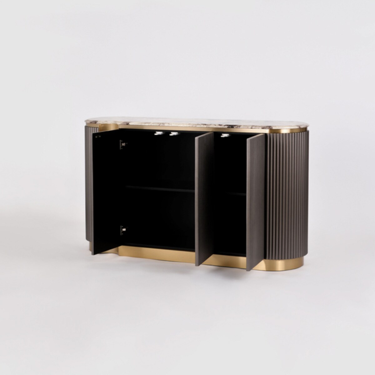 Komoda złota Nutris Glamour Premium 158x40x88